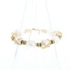 Fred Baie des Anges bracelet in yellow gold, pearls and diamonds - 360 thumbnail