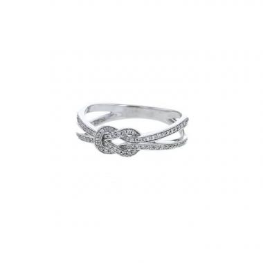Bague Fred Chance Infinie petit modèle en or blanc et diamants