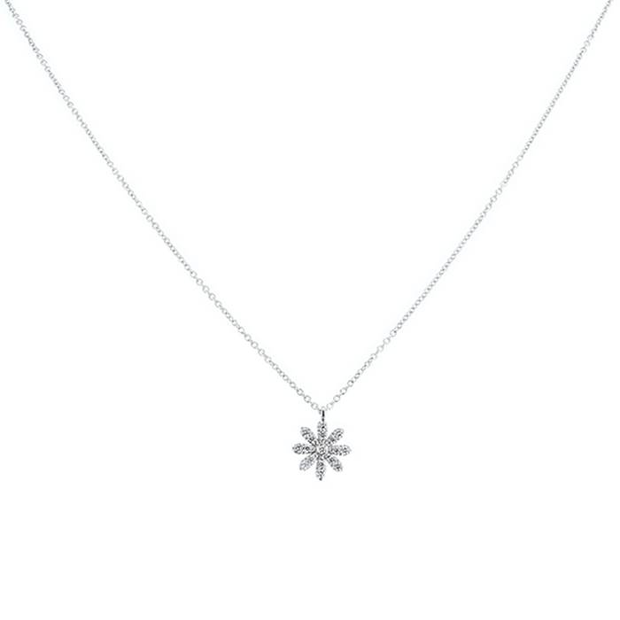 Enchanted Disney Elsa Snowflake Diamond Pendant Necklace & Sterling Silver  Jewelry | Jewelili
