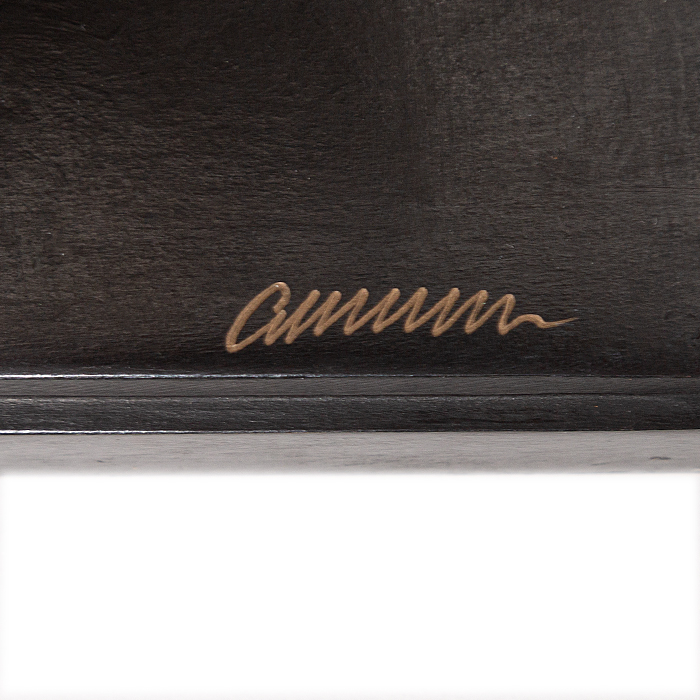Arman, Violin cut, sculpture in black and brown patinated bronze, signed and numbered, from 2004 - Detail D2