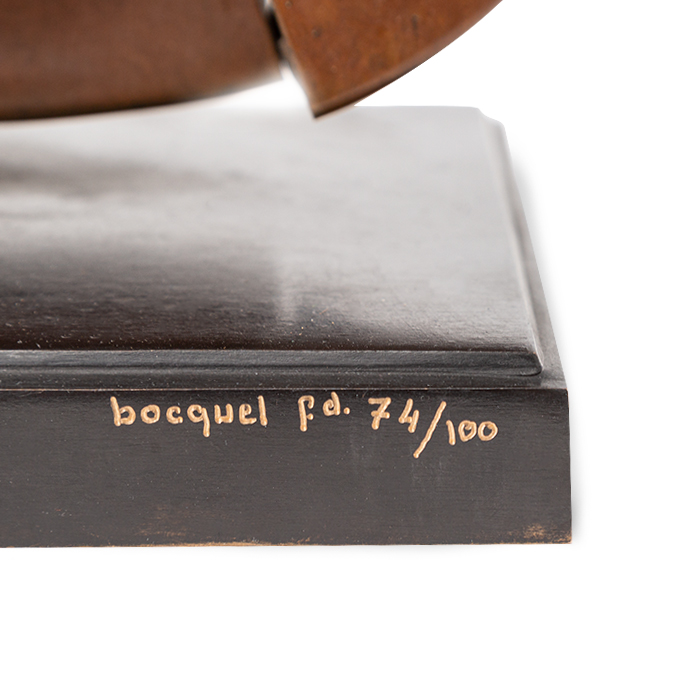 Arman, Violin cut, sculpture in black and brown patinated bronze, signed and numbered, from 2004 - Detail D3