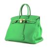 Sac à main Hermès  hermes soie cool wallet in red silk and blue epsom leather en cuir togo vert Bamboo - 00pp thumbnail