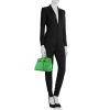 Hermès  Birkin 35 cm handbag  in green Bamboo togo leather - Detail D1 thumbnail
