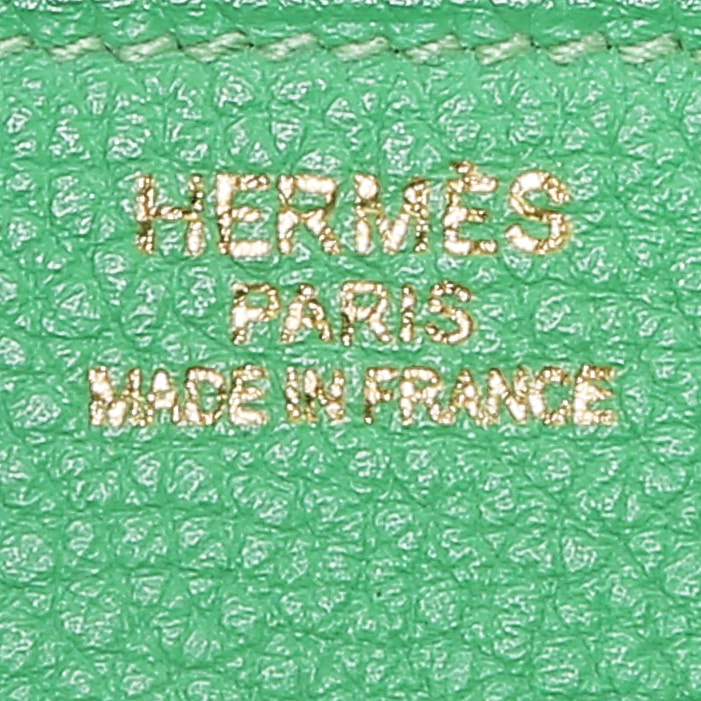 Sac à main Hermès  Birkin 35 cm en cuir togo vert Bamboo - Detail D3