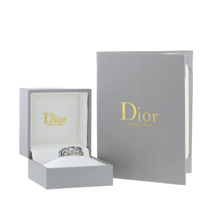 Dior My Dior medium model ring in white gold and diamonds - Detail D2
