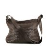 Bolso bandolera Bottega Veneta   en cuero intrecciato marrón - 360 thumbnail