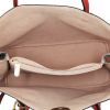 Louis Vuitton  Flandrin handbag  in brown monogram canvas  and red leather - Detail D3 thumbnail