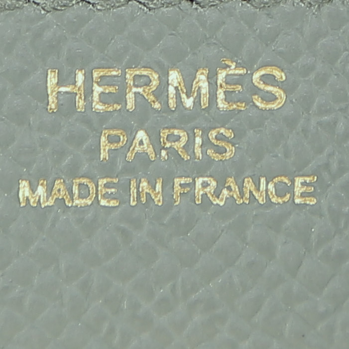 Sac à main Hermès  Birkin 25 cm en cuir epsom vert Amande - Detail D3