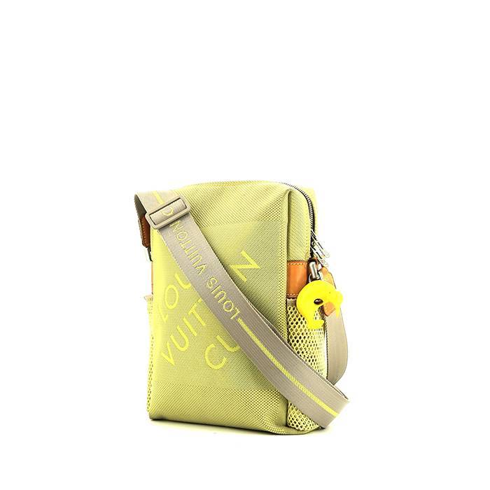 Louis Vuitton   shoulder bag  in grey and yellow canvas - 00pp