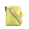 Louis Vuitton   shoulder bag  in grey and yellow canvas - 360 thumbnail