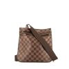 Louis Vuitton   shoulder bag  in brown ebene damier canvas  and leather - 360 thumbnail