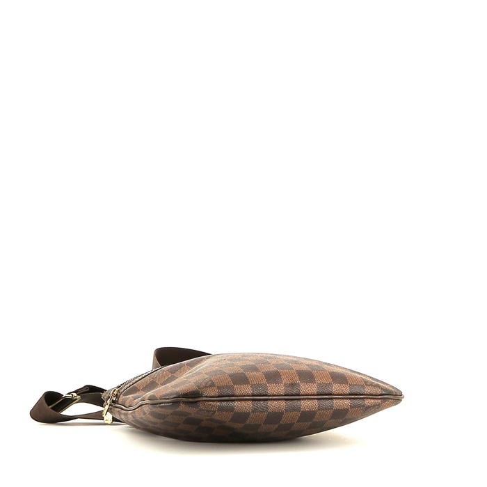 Borsa a tracolla Louis Vuitton  Bosphore Messenger in tela a scacchi marrone ebano e pelle - Detail D4