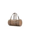 Bolso de mano Louis Vuitton  Papillon en lona a cuadros ébano y cuero marrón - 00pp thumbnail
