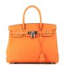 Hermès  Birkin 30 cm handbag  in orange togo leather - 360 thumbnail