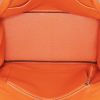 Hermès  Birkin 30 cm handbag  in orange togo leather - Detail D2 thumbnail