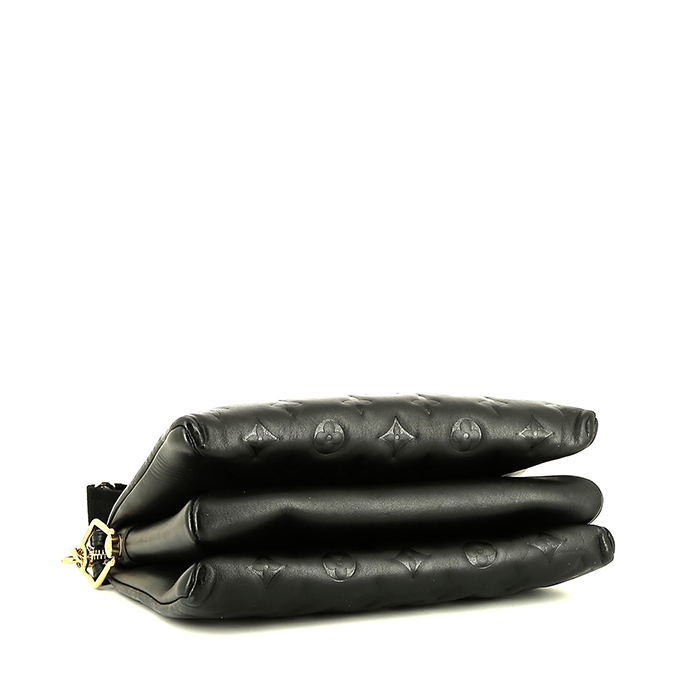 Bolso bandolera Louis Vuitton Coussin en cuero Monogram negro - Detail D5