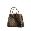 Bolso de mano Louis Vuitton  Flandrin en lona Monogram marrón y cuero negro - 00pp thumbnail