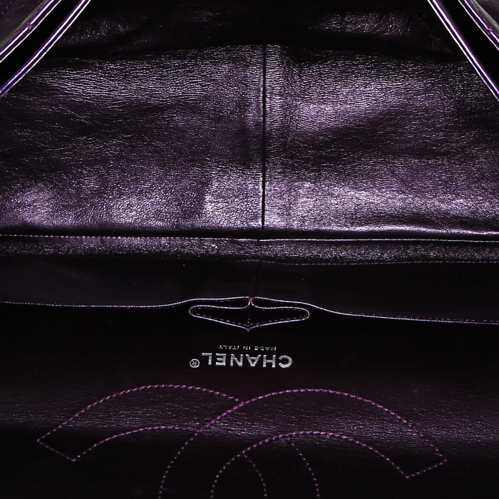 Borsa Chanel  Chanel 2.55 in pelle trapuntata viola - Detail D3