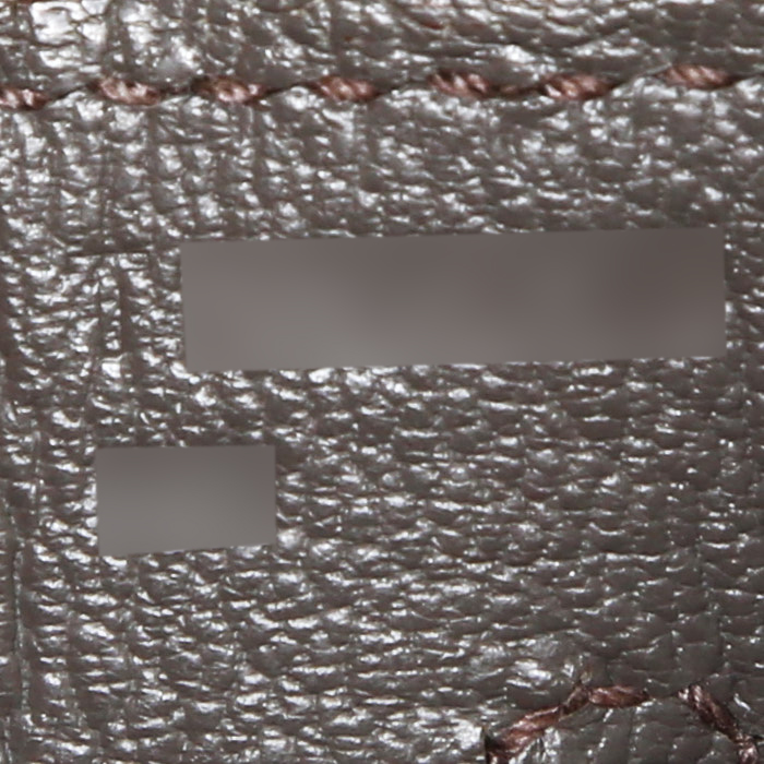 Hermès  Kelly 35 cm handbag  in grey Evercolor calfskin - Detail D5