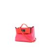 Bolso de mano Hermès  24/24 mini  en cuero swift rojo y rosa - 00pp thumbnail
