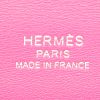 Sac à main Hermès  24/24 mini  en cuir Swift rouge et rose - Detail D4 thumbnail