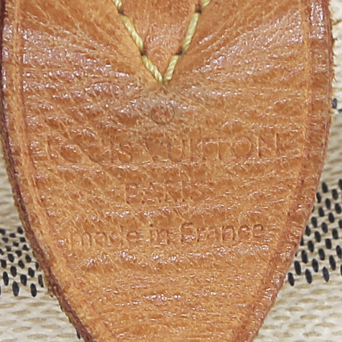 Bolso de mano Louis Vuitton  Speedy 25 en lona a cuadros azul celeste y cuero natural - Detail D3