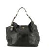 Prada   handbag  in black leather - 360 thumbnail