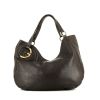 Gucci Vintage handbag  in brown leather - 360 thumbnail