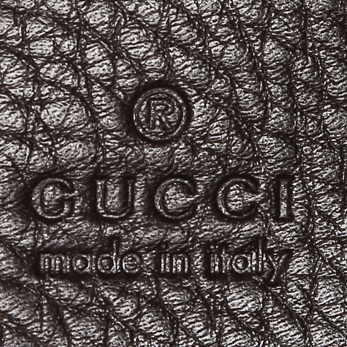 Bolso de mano Gucci Vintage en cuero marrón - Detail D3