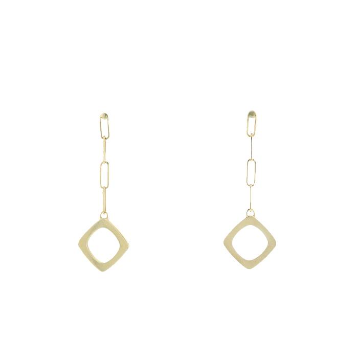 Dinh Van Impressions earrings in yellow gold - 00pp