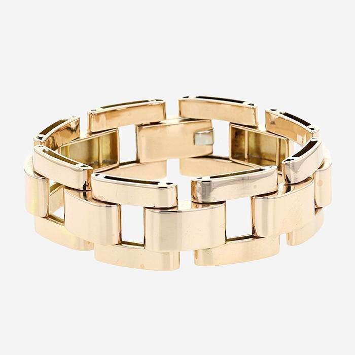 Bracciale Tank Vintage  in oro rosa