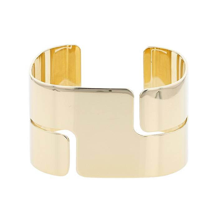 Dinh Van Seventies cuff bracelet in yellow gold - 00pp