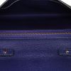Hermès  Cinhetic To Go shoulder bag  in blue Mysore leather - Detail D2 thumbnail