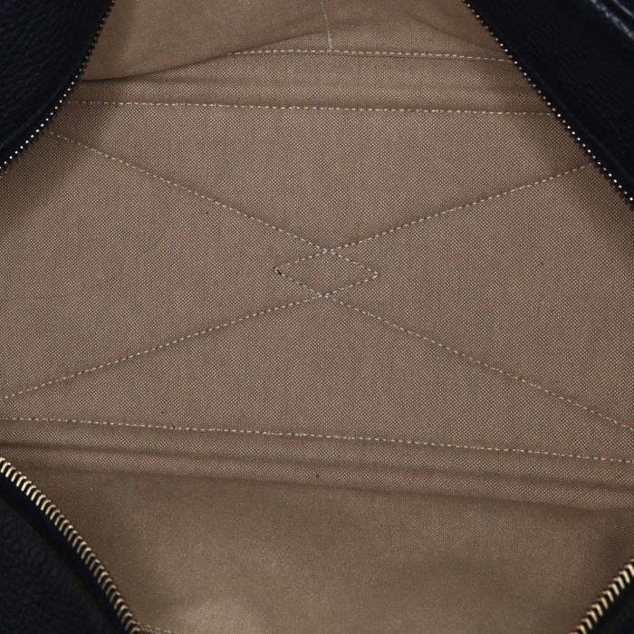 Hermès  Victoria handbag  in blue togo leather - Detail D2