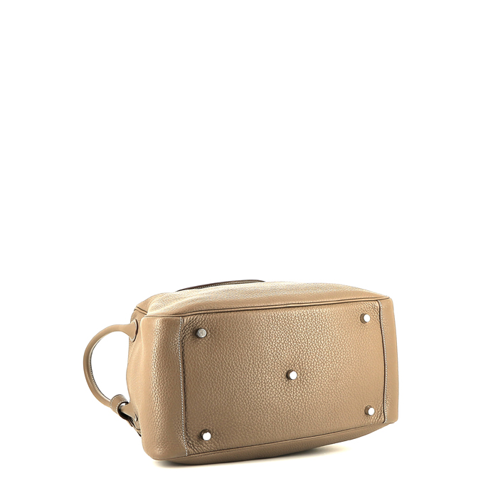 Sac à main Hermès  Lindy 34 cm en cuir togo étoupe - Detail D4