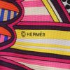 Sac bandoulière Hermès  Silk City en soie multicolore et cuir Barénia - Detail D3 thumbnail