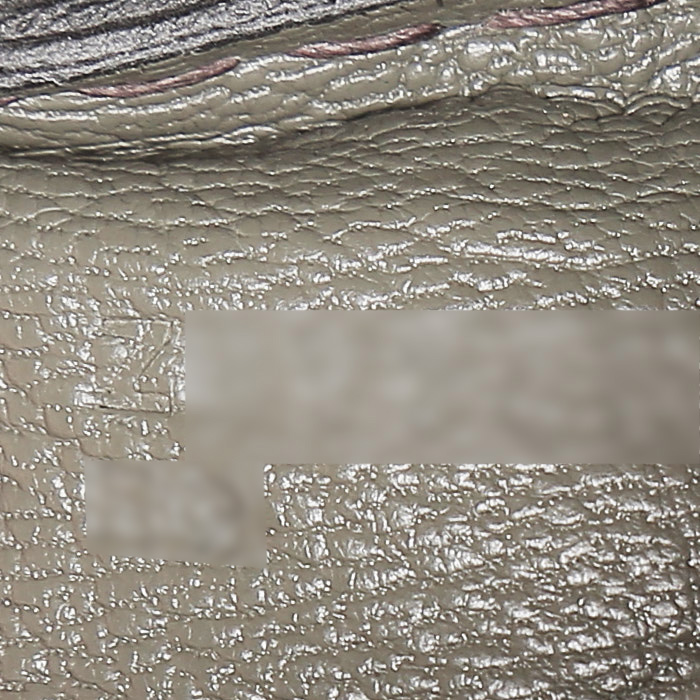 Hermès  Kelly 25 cm handbag  in Vert de Gris togo leather - Detail D5