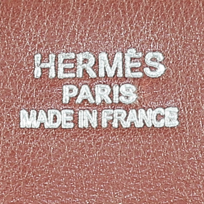 Hermès  Birkin 35 cm handbag  in burgundy Swift leather - Detail D3