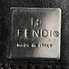 Bolso de mano Fendi  Zucca pequeño  en tela Monogram negra y cuero negro - Detail D4 thumbnail