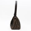 Fendi  Zucca small  handbag  in black monogram canvas  and black leather - Detail D7 thumbnail