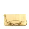 Chanel  Choco bar shoulder bag  in beige quilted leather - 360 thumbnail