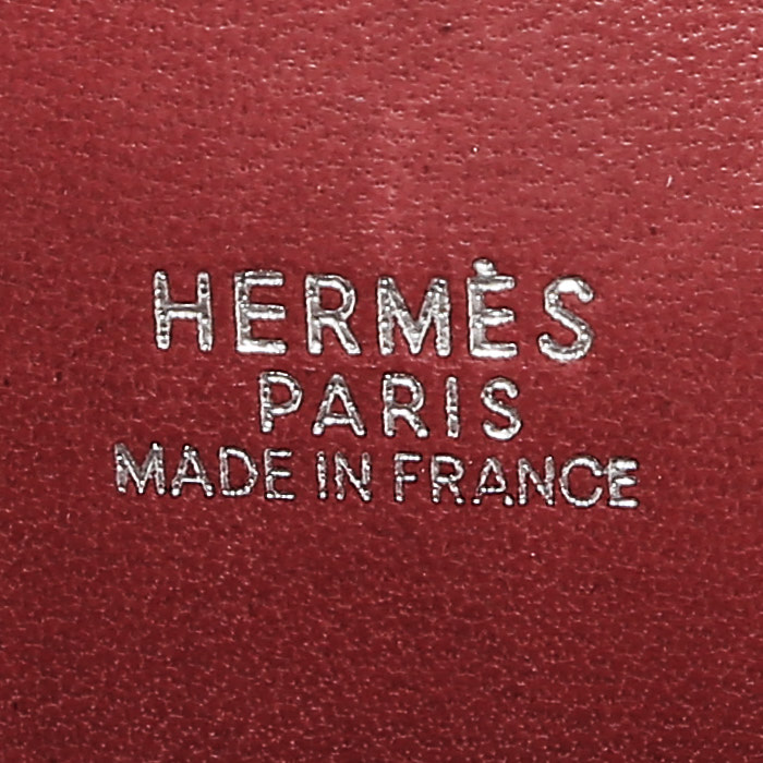 Sac à main Hermès  Bolide 31 cm en cuir Chamonix rouge - Detail D4