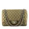 Chanel  Timeless Maxi Jumbo shoulder bag  in khaki quilted leather - 360 thumbnail