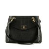 Chanel  Vintage Shopping shoulder bag  in black grained leather - 360 thumbnail