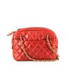 Bolso de mano Chanel  Vintage Shopping en cuero acolchado rojo - 360 thumbnail
