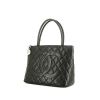 Bolso de mano Chanel  Medaillon en cuero granulado acolchado negro - 00pp thumbnail