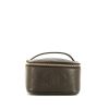 Chanel  Vanity vanity case  in brown grained leather - 360 thumbnail