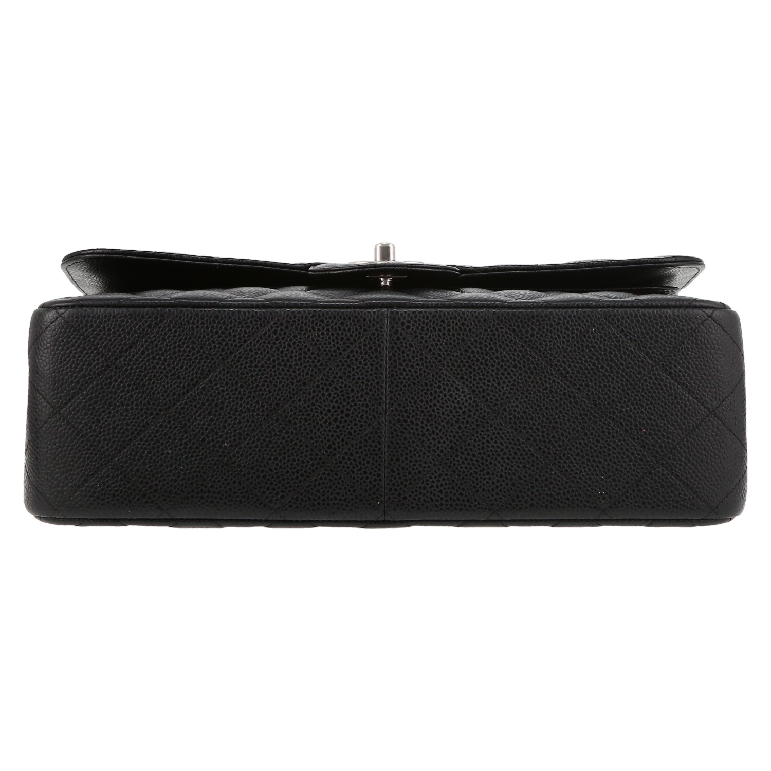 Bolso bandolera Chanel  Timeless Jumbo en cuero granulado acolchado negro - Detail D4