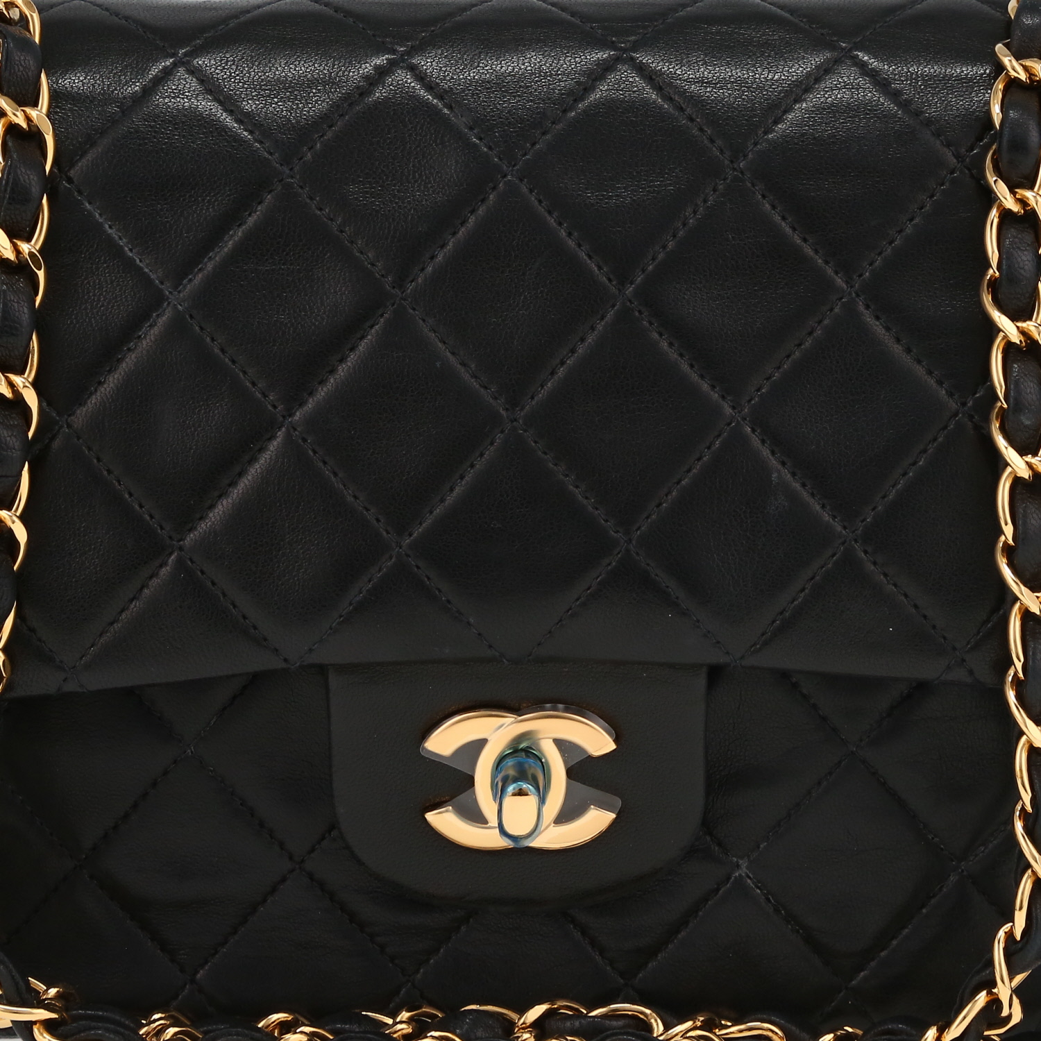 Chanel  Timeless Classic handbag  in black quilted leather - Detail D1