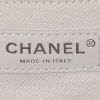 Chanel  Deauville shopping bag  in black and grey canvas - Detail D3 thumbnail